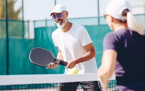 Man enjoying pickleball | Hormone Therapy and Regenerative Treatments | Functional Medicine
